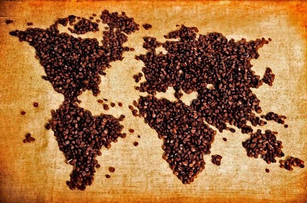 карта кофе мир